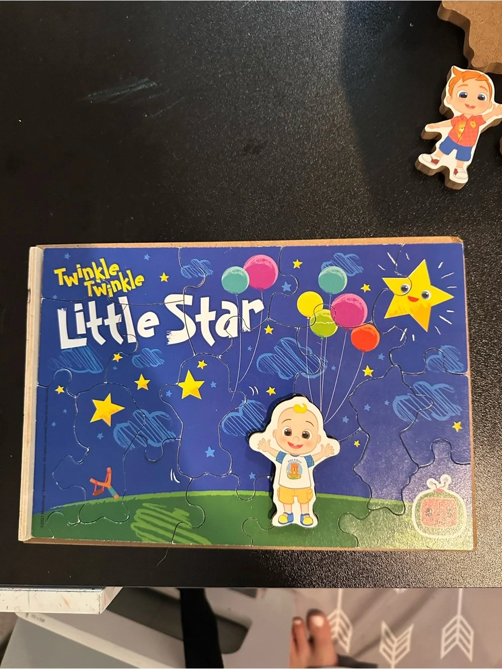Lot of CocoMelon kid puzzles. Medium difficulty (20-24 pieces)